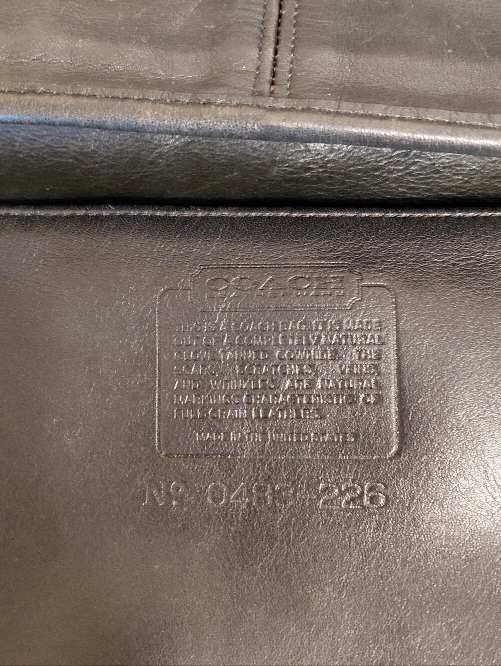 Coach Vintage Bleecker Bucket Bag, Black Leather.